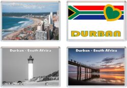 Durban - South Africa - 4 PACK - Jumbo Fridge Magnet Souvenir Gift Present