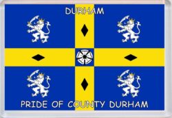 Durham - Pride of County Durham Flag - Jumbo Fridge Magnet Souvenir Gift Present