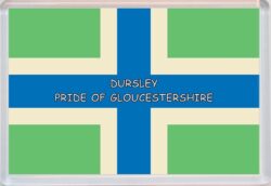 Dursley - Pride of Gloucestershire County Flag - Jumbo Fridge Magnet Souvenir Gift Present