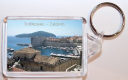 Dubrovnik - Croatia ? Double Sided Large Keyring Key Fob Chain Ring Gift Present Souvenir