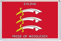 Ealing - Pride of Middlesex County Flag - Jumbo Fridge Magnet Souvenir Gift