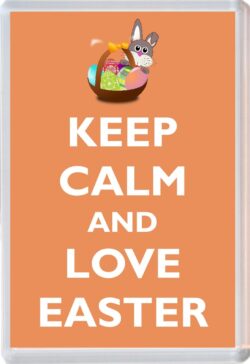 Keep Calm and Love Easter - Jumbo Fridge Magnet Souvenir Gift Present (a)