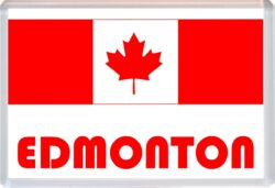 Edmonton - Love Canada/Canadian Towns & Cities Flag - Jumbo Fridge Magnet Souvenir Gift Present