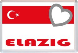 Elazig - Love Turkey/Turkish Towns & Cities Flag - Jumbo Fridge Magnet Souvenir Gift Present