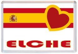 Elche - Love Spain/Spanish Towns & Cities Flag - Jumbo Fridge Magnet Souvenir Gift Present