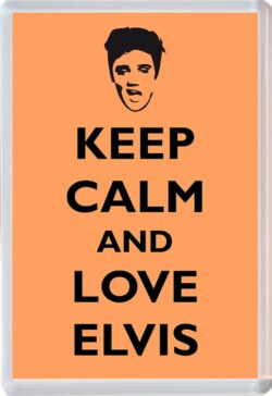 Keep Calm and Love Elvis - Jumbo Fridge Magnet Souvenir Gift Present