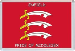 Enfield - Pride of Middlesex County Flag - Jumbo Fridge Magnet Souvenir Gift