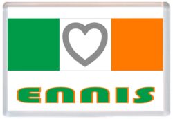 Ennis - Love Ireland/Irish Towns & Cities Flag - Jumbo Fridge Magnet Souvenir Gift Present