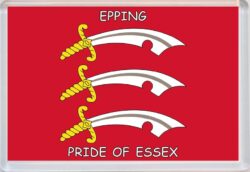 Epping - Pride of Essex County Flag - Jumbo Fridge Magnet Souvenir Gift Present