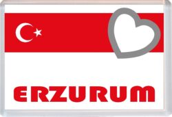 Erzurum - Love Turkey/Turkish Towns & Cities Flag - Jumbo Fridge Magnet Souvenir Gift Present