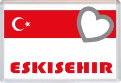 Eskisehir - Love Turkey/Turkish Towns & Cities Flag - Jumbo Fridge Magnet Souvenir Gift Present