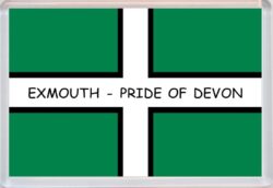 Exmouth - Pride of Devon County Flag - Jumbo Fridge Magnet Souvenir Gift Present