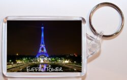 Eiffel Tower - Paris - France ? Double Sided Large Keyring Key Fob Chain Ring Gift Present Souvenir