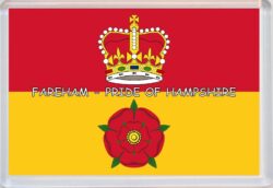 Fareham - Pride of Hampshire County Flag - Jumbo Fridge Magnet Souvenir Gift Present