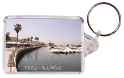 Faro - Algarve - Portugal - Double Sided Large Keyring Key Fob Chain Ring Gift Present Souvenir