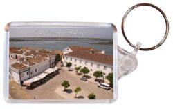 Faro - Algarve - Portugal - Double Sided Large Keyring Key Fob Chain Ring Gift Present Souvenir (b)