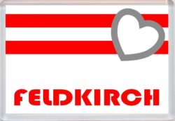 Feldkirch - Love Austria/Austrian Towns & Cities Flag - Jumbo Fridge Magnet Souvenir Gift Present