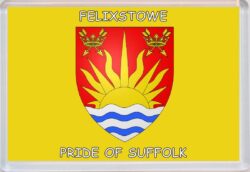 Felixstowe - Pride of Suffolk County Flag - Jumbo Fridge Magnet Souvenir Gift