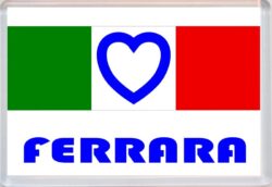 Ferrara - Love Italy/Italian Towns & Cities Flag - Jumbo Fridge Magnet Souvenir Gift Present