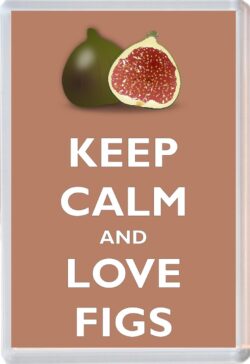 Keep Calm and Love Figs - Jumbo Fridge Magnet Souvenir Gift Present