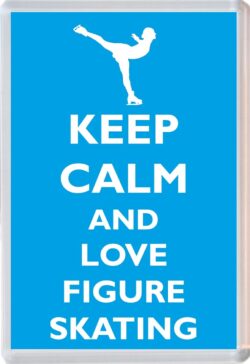 Keep Calm and Love Figure Skating - Jumbo Fridge Magnet Souvenir Gift Present