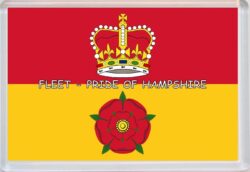 Fleet - Pride of Hampshire County Flag - Jumbo Fridge Magnet Souvenir Gift Present