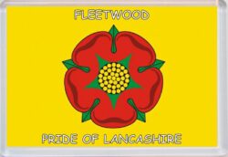 Fleetwood - Pride of Lancashire County Flag - Jumbo Fridge Magnet Souvenir Gift Present