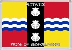 Flitwick - Pride of Bedfordshire - Pride of Cumbria County Flag - Jumbo Fridge Magnet Souvenir Gift Present