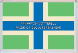 Frampton Cotterell - Pride of Gloucestershire County Flag - Jumbo Fridge Magnet Souvenir Gift Present