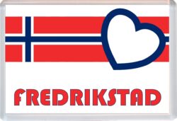 Fredrikstad - Love Norway/Norwegian Towns & Cities Flag - Jumbo Fridge Magnet Souvenir Gift Present