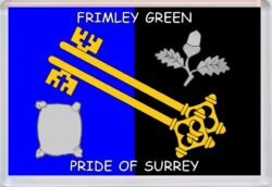 Frimley Green - Pride of Surrey County Flag - Jumbo Fridge Magnet Souvenir Gift