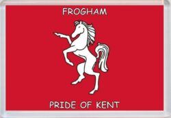 Frogham - Pride of Kent County Flag - Jumbo Fridge Magnet Souvenir Gift Present