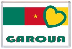 Garoua - Love Cameroon Towns & Cities Flag - Jumbo Fridge Magnet Souvenir Gift