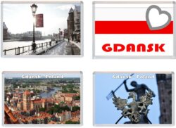 Gdansk - Poland - 4 PACK - Jumbo Fridge Magnet Souvenir Gift Present
