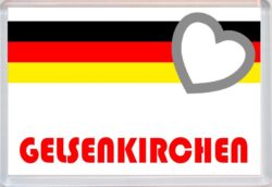 Gelsenkirchen - Love Germany/German Towns & Cities Flag - Jumbo Fridge Magnet Souvenir Gift Present