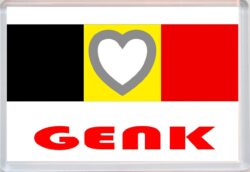 Genk - Love Belgium/Belgian Towns & Cities Flag - Jumbo Fridge Magnet Souvenir Gift Present