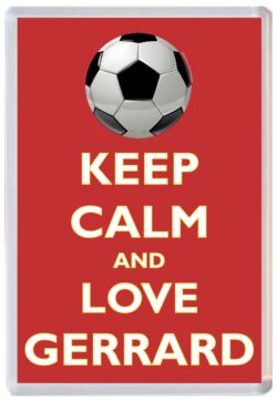 Keep Calm and Love Gerrard - Jumbo Fridge Magnet Souvenir Gift Present