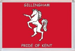 Gillingham - Pride of Kent County Flag - Jumbo Fridge Magnet Souvenir Gift Present