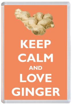 Keep Calm and Love Ginger - Jumbo Fridge Magnet Souvenir Gift Present
