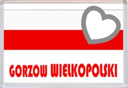 Gorzow Wielkopolski - Love Poland/Polish Towns & Cities Flag - Jumbo Fridge Magnet Souvenir Gift Present