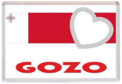 Gozo - Love Malta/Maltese Towns & Cities Flag - Jumbo Fridge Magnet Souvenir Gift Present