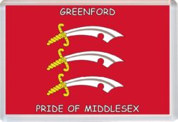 Greenford - Pride of Middlesex County Flag - Jumbo Fridge Magnet Souvenir Gift