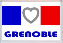 Grenoble - Love France/French Towns & Cities Flag - Jumbo Fridge Magnet Souvenir Gift Present