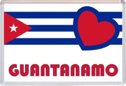Guantanamo - Love Cuba/Cuban Towns & Cities Flag - Jumbo Fridge Magnet Souvenir Gift Present