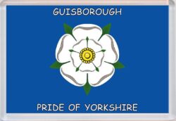 Guisborough - Pride of Yorkshire County Flag - Jumbo Fridge Magnet Souvenir Gift Present