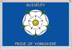 Guiseley - Pride of Yorkshire County Flag - Jumbo Fridge Magnet Souvenir Gift Present