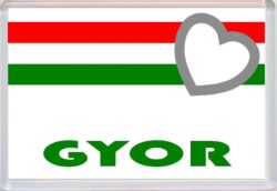 Gyor - Love Hungary/Hungarian Towns & Cities Flag - Jumbo Fridge Magnet Souvenir Gift Present