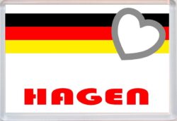 Hagen - Love Germany/German Towns & Cities Flag - Jumbo Fridge Magnet Souvenir Gift Present