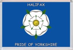 Halifax - Pride of Yorkshire County Flag - Jumbo Fridge Magnet Souvenir Gift Present