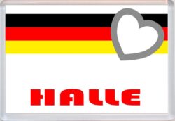 Halle - Love Germany/German Towns & Cities Flag - Jumbo Fridge Magnet Souvenir Gift Present